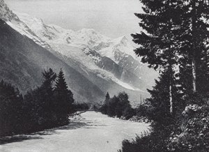 Omgivelserne i Chamonix (s/h-foto) af French Photographer