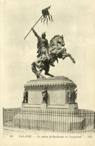 Falaise, Statuen af ​​Vilhelm Erobreren, ND af French Photographer