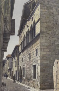 Figeac, hus fra det 13. århundrede (Rue Hortabadial) af French Photographer