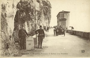 Fransk-italiensk grænse, Menton (s/h-billede) af French Photographer