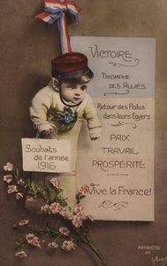 Fransk nytårskort, 1916 af French Photographer