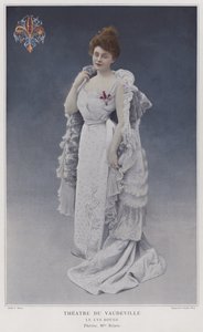 Gabrielle Rejane som Therese i Le Lys Rouge (farvet foto)