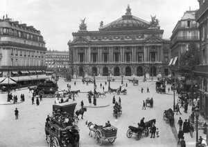Generelt billede af Paris Opera House, slutningen af det 19. århundrede af French Photographer