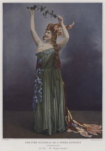 Georgette Brejean-Graviere som feen i Cendrillon (farvet foto) af French Photographer