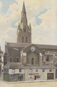 Grenoble, Saint-Andre-kirken, Cote N af French Photographer