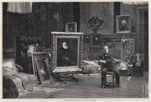 Jean-Joseph Benjamin-Constant i sit værksted af French Photographer