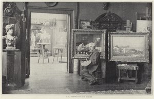 Jean-Leon Gerome i sit værksted af French Photographer