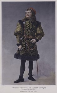 Jean Perier som Giorgio dAst i La Reine Fiammette (farvet foto) af French Photographer