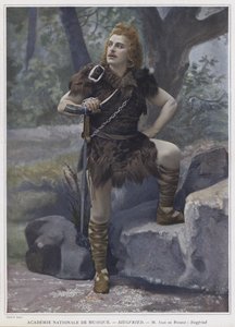 Jean de Reszke i titelrollen i Siegfried (farvet foto)