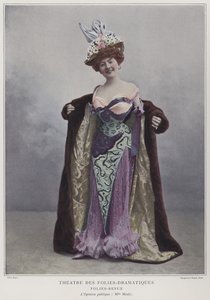 Juliette Mealy, fransk skuespiller og sangerinde (farvet foto)