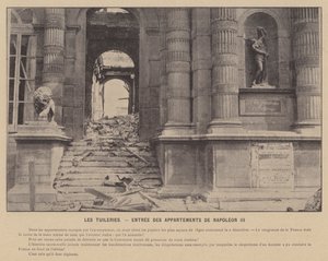 Kommunen i Paris, Tuilerierne, indgangen til Napoleon III