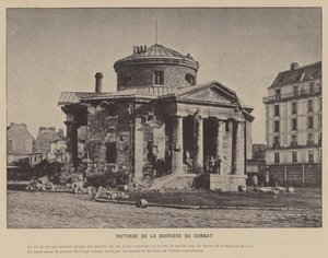 Pariserkommunen, Rotonde De La Barriere Du Combat (s/h-billede) af French Photographer