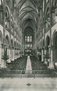 Nave of the Church Notre-Dame, Nave of the Church Notre-Dame (fotogravering) af French Photographer