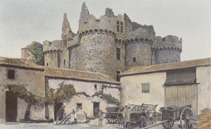 Le Breuil-sous-Argenton, ruinerne af Chateau de Beaupinay af French Photographer