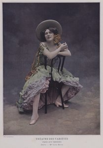Lise Berry, fransk skuespillerinde (farvet foto)