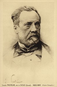 Louis Pasteur (1822-1895), fransk kemiker og mikrobiolog af French Photographer