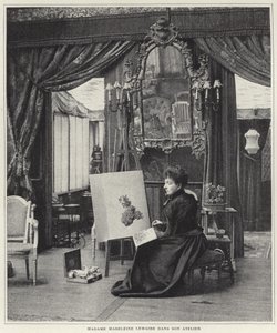 Madeleine Lemaire i sit værksted af French Photographer