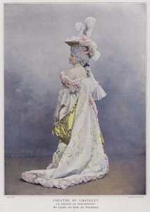 Mademoiselle Cazalis som porcelænsdronningen i La Poudre de Perlinpinpin (farvet foto)