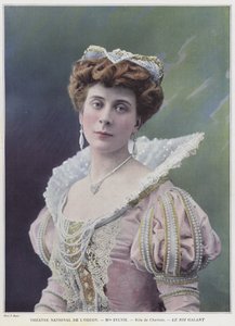 Mademoiselle Sylvie som Charlotte i Le Roi Galant (farvet foto)