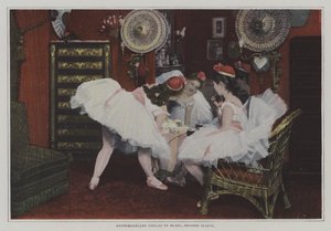 Mademoiselle Viollat ​​og Mademoiselle Blanc, andet motiv (farvefoto) af French Photographer