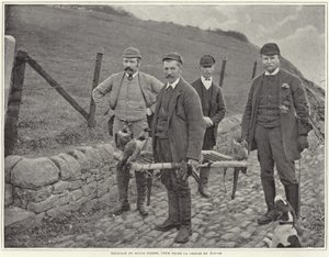 Major Fisher jager ryper i Skotland af French Photographer