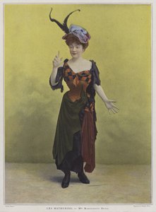 Marguerite Deval, fransk skuespillerinde og operasangerinde (farvet foto)