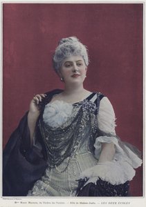 Marie Magnier som Madame Joulin i Les Deux Ecoles (farvet foto)