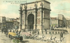Marseille, Triumfbuen i Porte Daix af French Photographer