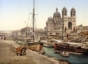 Marseilles katedral, 1890-1900 af French Photographer