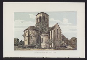 Mouthiers-sur-Boeme, Kirke, N-facade og apsis af French Photographer