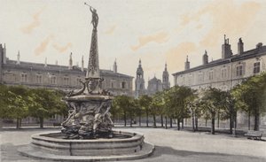 Nancy, Fontaine og Place dAlliance af French Photographer