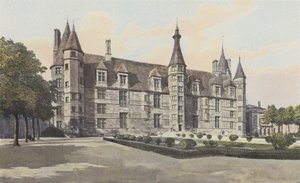 Nevers, Tidligere Ducal Chateau, Facade S af French Photographer