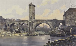 Orthez, Broen over Gave de Pau af French Photographer