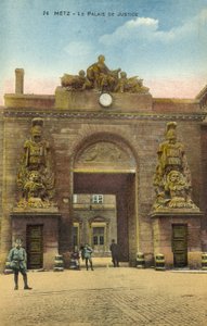Justice Palace, Metz (farvefoto) af French Photographer