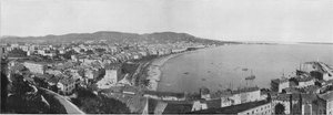 Panorama af Cannes (s/h foto) af French Photographer