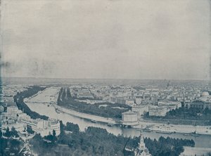 Panorama af Paris, fra Trocadero (s/h foto) af French Photographer