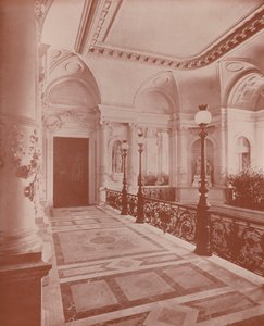 Paris: En vestibule i Hotel de Ville (s/h-billede) af French Photographer