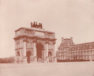Paris: Karrusellens bue (s/h-billede) af French Photographer
