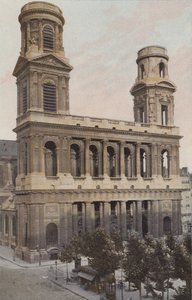 Paris, Saint-Sulpice-kirken af French Photographer