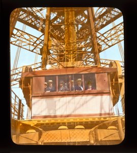 Paris udstilling: Eiffeltårnet, 1900 (lanternerutsjebane) af French Photographer