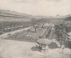 Paris: Palais Royals have (s/h-billede) af French Photographer