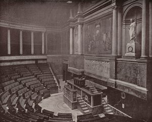 Paris: Lovgivende sal, Deputeretkammeret (s/h foto) af French Photographer