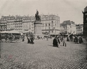 Paris: Place de Clichy (s/h-billede) af French Photographer