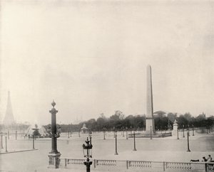 Paris: Place de la Concorde (s/h foto) af French Photographer