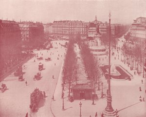 Paris: Place de la Republique (s/h-billede) af French Photographer