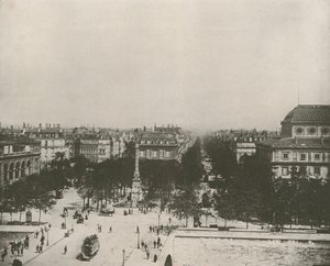 Paris: The Place du Chatelet (s/h foto) af French Photographer