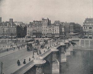 Paris: Pont Neuf eller den nye bro (s/h-billede) af French Photographer