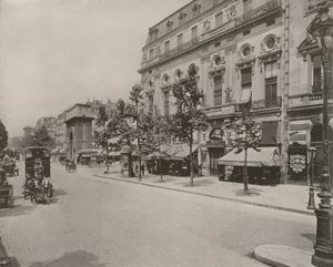 Paris: Renæssancens teater og Porte St Martin (s/h-billede) af French Photographer