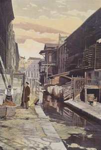 Paris, Et garveri på Bievre af French Photographer