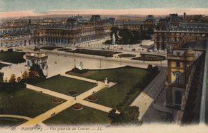 Paris, Vue generale du Louvre af French Photographer